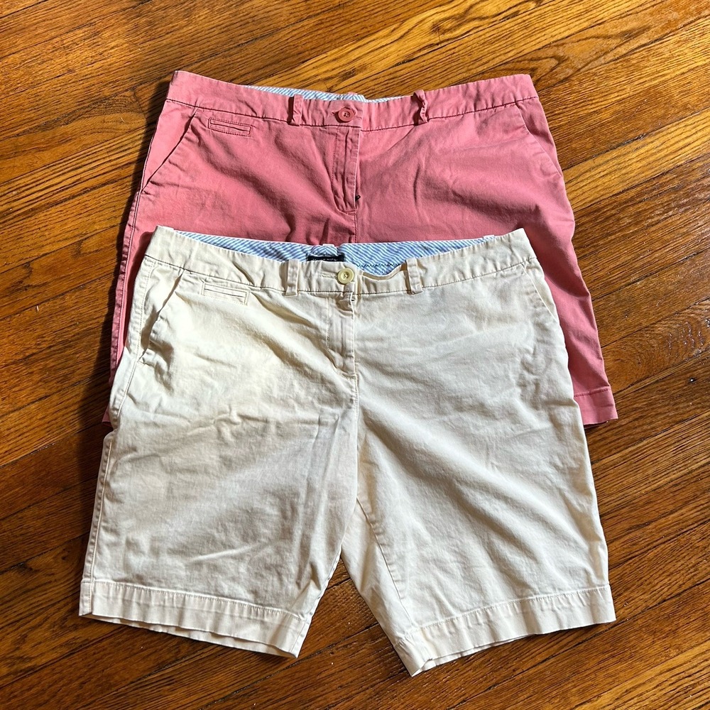 Tommy Hilfiger Shorts Women's Bundle Chino  Red Yellow Size 16 Classic Preppy